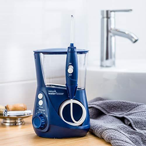 Waterpik Water Flosser Electric Dental Countertop Oral Irrigator For Teeth – Aquarius Professional, WP-660 White