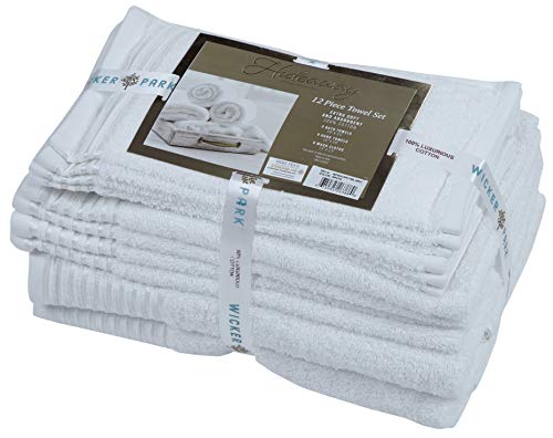 600 GSM Ultra Soft 100% Combed Cotton 6-piece Towel Set (Charcoal Black): 2 Bath towels, 2 Hand towels, 2 Washcloths, Long-staple Cotton, Spa Hotel Quality, Super Absorbent, Machine Washable