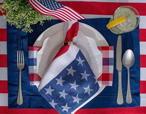 DII 14x74" Jute/Burlap Table Runner, 4th of July - Perfect for Independence Day, July 4th Party, Summer BBQ and Outdoor Picnics