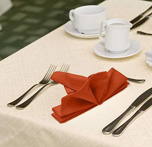 Utopia Kitchen Cloth Napkins (18 inches x 18 inches) - 12 Pack Soft and Comfortable Cotton Dinner Napkins