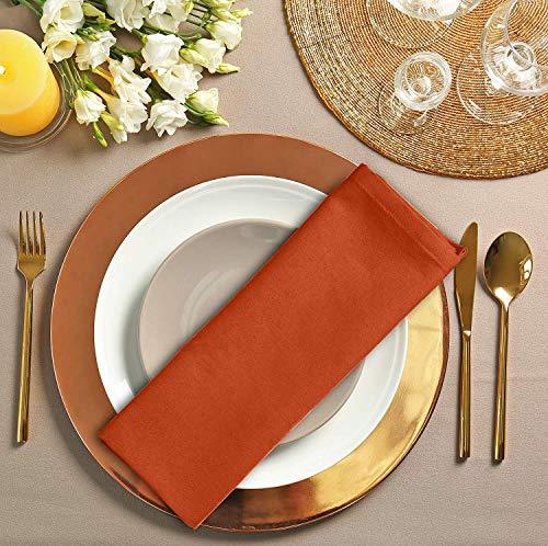 Utopia Kitchen Cloth Napkins (18 inches x 18 inches) - 12 Pack Soft and Comfortable Cotton Dinner Napkins