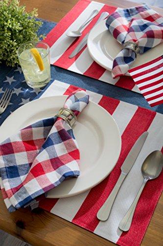 DII 14x74" Jute/Burlap Table Runner, 4th of July - Perfect for Independence Day, July 4th Party, Summer BBQ and Outdoor Picnics