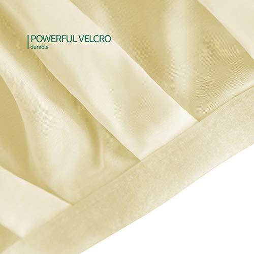 Surmente Tablecloth 14 ft Polyester Table Skirt for Weddings, Banquets, or Restaurants(White) … …