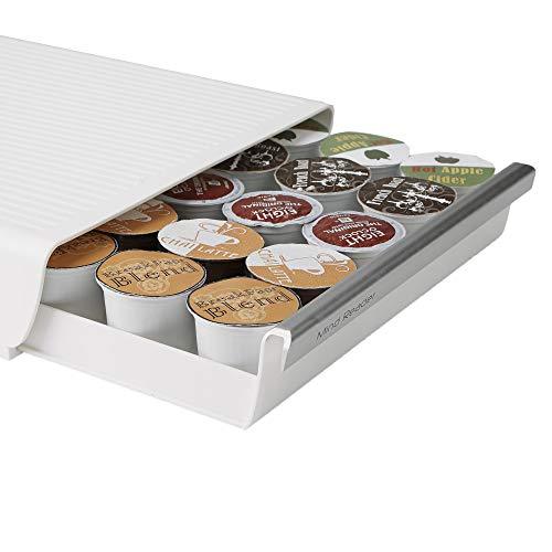 Mind Reader Coffee Pod Storage Drawer for K-Cups, Verismo, Dolce Gusto, Holds 30 K-Cups, 35 CBTL, Verismo, Dolce Gusto, Black