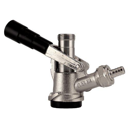 Kegco KC KT85D-L Beer Keg Coupler D System Tap Lever Handle, Black