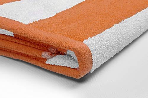 Utopia Towels Cabana Stripe Beach Towels (4 Pack, 30 x 60 Inches) - Large Pool Towels, Variety Pack