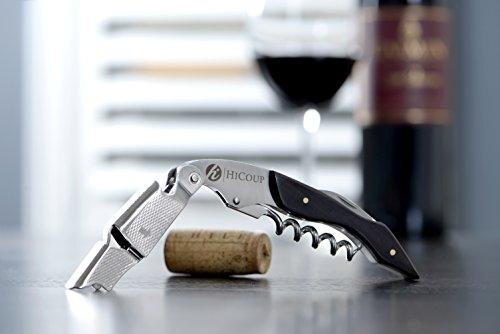 Professional Waiter’s Corkscrew by HiCoup - Rosewood Handle All-in-one Corkscrew, Bottle Opener and Foil Cutter, Used By Sommeliers, Waiters and Bartenders Around The World