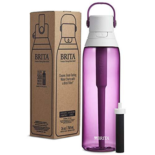 Brita 26 Ounce Premium Filtering Water Bottle with Filter BPA Free - Sea Glass and Assorted Colors