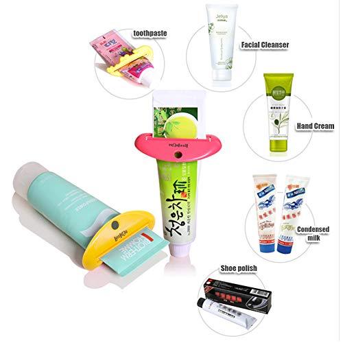 LoveInUSA Toothpaste Tube Squeezer Dispenser- 4 Pack Random Colors