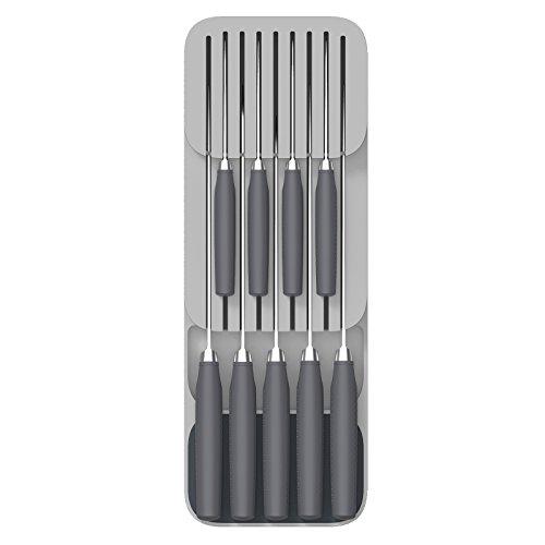 Joseph Joseph 85119 DrawerStore Kitchen Drawer Organizer Tray for Cutlery Silverware, Gray