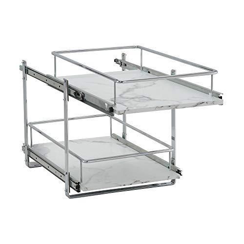 Household Essentials Glidez Narrow Sliding Organizer, 7", Chrome