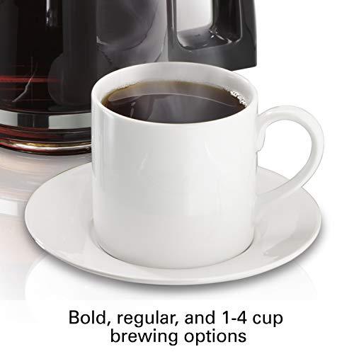 Hamilton Beach 46310 Programmable Coffee Maker, 12 Cups, Black
