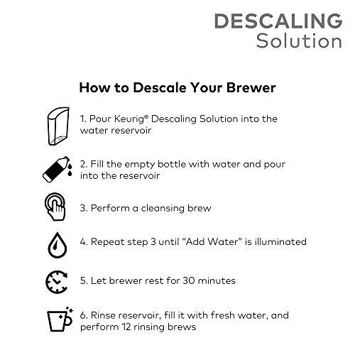 Keurig Descaling Solution For All Keurig 2.0 and 1.0 K-Cup Pod Coffee Makers -  Packaging May Vary