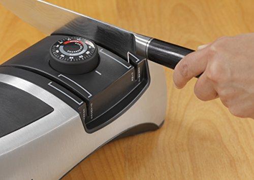 KitchenIQ 50009 Edge Grip 2-Stage Knife Sharpener, Black