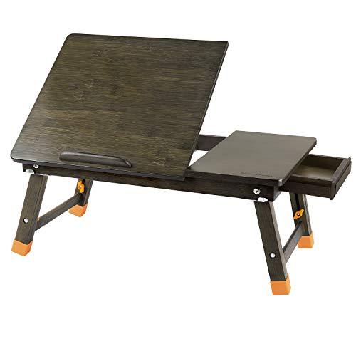 Laptop Desk Nnewvante Table Adjustable 100% Bamboo Foldable Breakfast Serving Bed Tray FBA_BWZ-ZS1