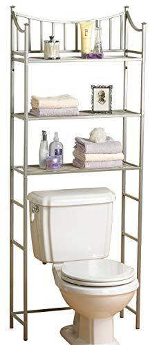 Zenna Home 9065NN Bathroom Spacesaver, Pearl Nickel