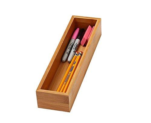 YBM Home Kitchen Drawer Organizer Storage Box Made of Bamboo, 6x9x2 Inch 325