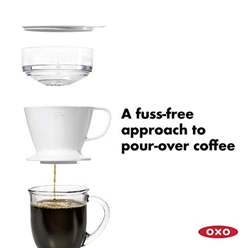 OXO BREW Single Serve Pour Over Coffee Dripper with Auto-Drip Water Tank