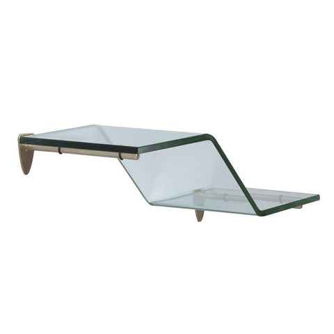 Knape & Vogt Vogt Kt-0134-1212Sn Decorative Corner Glass Shelf Kit L X 12 in W, 12 x 12"