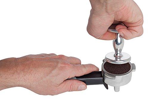 HIC Harold Import Co. 43739 HIC Dual-Sided Espresso Tamper, 4-Ounce Weight, 50 55-Millimeter, Pack of 1, Silver