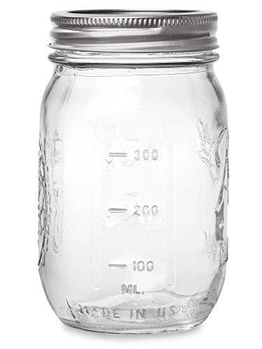 Ball Pint Regular Mouth Mason Jar with Lids and Bands, 16-Ounces (2-Units)