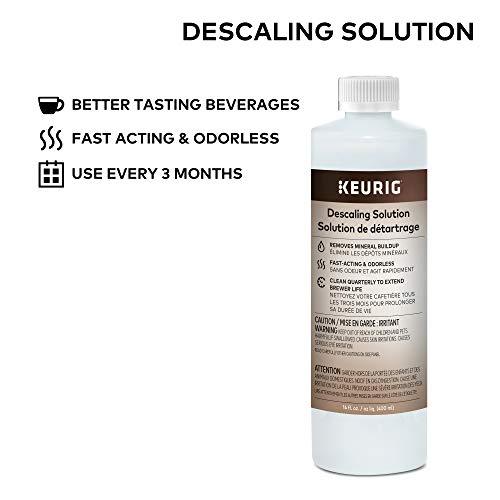 Keurig Descaling Solution For All Keurig 2.0 and 1.0 K-Cup Pod Coffee Makers -  Packaging May Vary