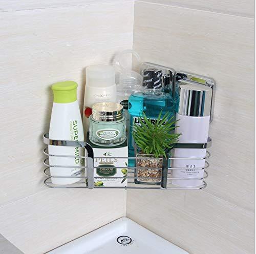 VIAV Bathroom Shelf Organizer Storage Adhesive Shower Caddy Basket Stainless Steel No Drilling No Rusting (Style A)