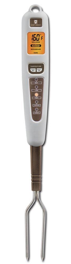 Chefs Basics HW5272 Digital Fork Thermometer with LCD Display