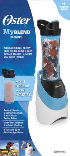 Oster BLSTPB-WBL My Blend 250-Watt Blender with Travel Sport Bottle, Light Powder Blue