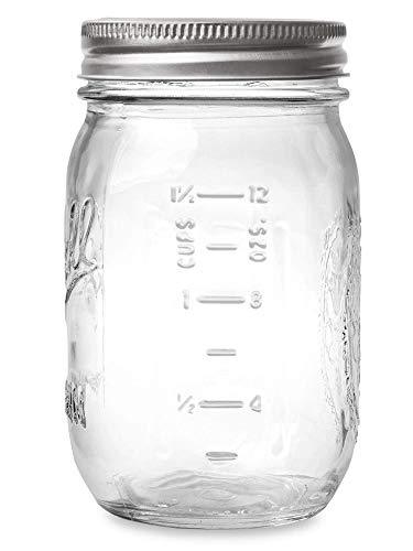 Ball Pint Regular Mouth Mason Jar with Lids and Bands, 16-Ounces (2-Units)