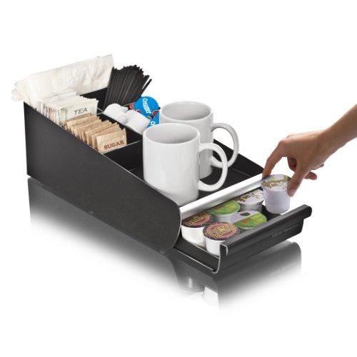 Mind Reader Coffee Pod Storage Drawer for K-Cups, Verismo, Dolce Gusto, Holds 30 K-Cups, 35 CBTL, Verismo, Dolce Gusto, Black