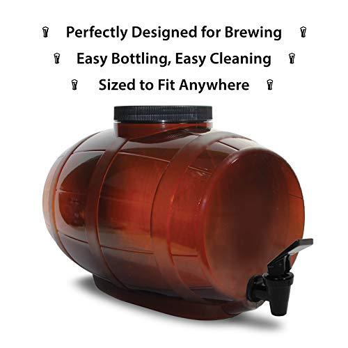 Mr. Beer 2 Gallon Complete Beer Making Kit Perfect for Beginners, Designed for Quick and Efficient Homebrewing, Premium Gold Edition