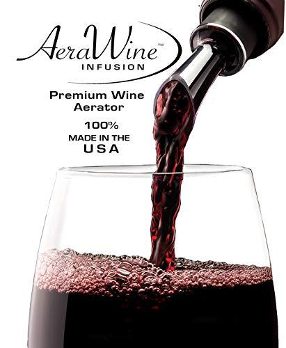 2-PACK - AeraWine Patented Infusion Aerator - 100% Made in the USA - Premium Instant Wine Aerator Pourer Decanter