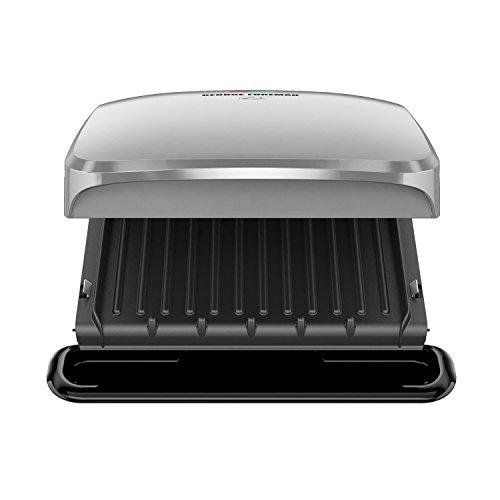 George Foreman 4-Serving Removable Plate Grill and Panini Press, Black, GRP1060B