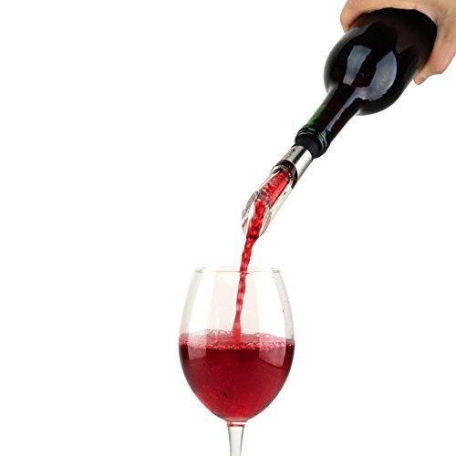 Rabbit Super Wine Aerator and Pourer (Stainless Steel/Black/Clear)