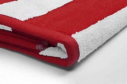 Utopia Towels Cabana Stripe Beach Towels (4 Pack, 30 x 60 Inches) - Large Pool Towels, Variety Pack