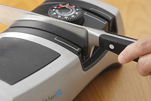 KitchenIQ 50009 Edge Grip 2-Stage Knife Sharpener, Black