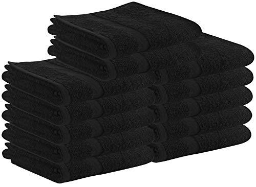 Utopia Towels Salon Towels, 24 Pack,(Not Bleach Proof, 16 x 27 Inches, White), Hand Towels, Gym Towels