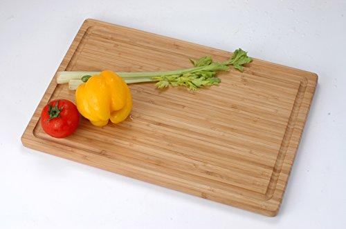 Extra Large Bamboo Cutting Board (17 by 12 inch) - Utopia Kitchen