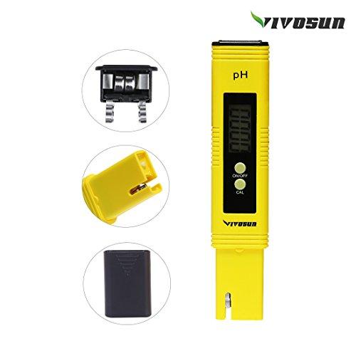 VIVOSUN pH & TDS Meter Combo, 0.05ph High Accuracy Pen Type pH Meter & +/- 2% Readout Accuracy 3-in-1 TDS EC Temperature Meter