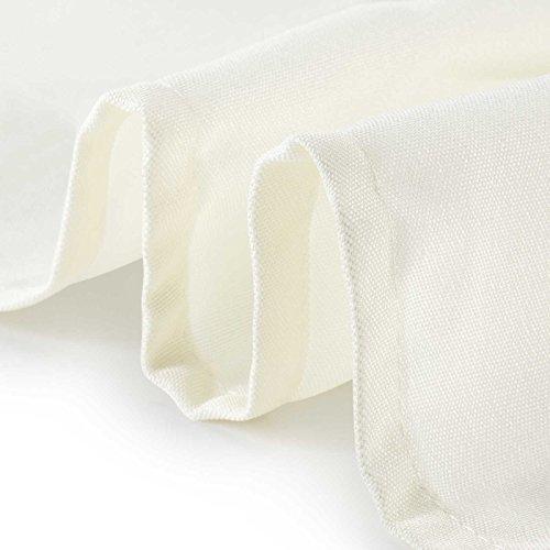 Lann's Linens - 1 Dozen 20" Oversized Cloth Dinner Table Napkins - Machine Washable Restaurant/Wedding/Hotel Quality Polyester Fabric - White