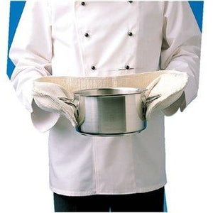 WIN-WARE Large Oven Gloves with double thick padding. Double handed multi glove. Great for holdnig large pans