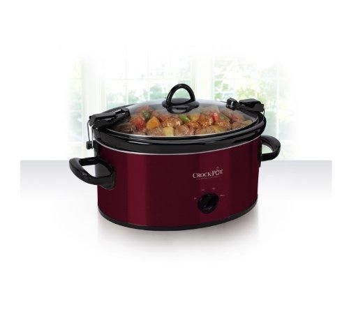 Crock-Pot Cook & Carry 6-Quart Oval Portable Manual Slow Cooker | Stainless Steel (SCCPVL600S)