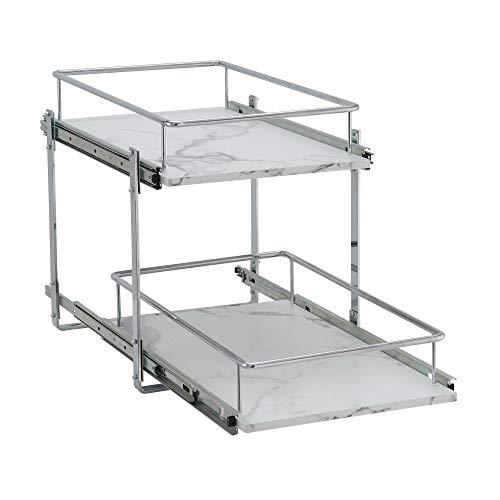 Household Essentials Glidez Narrow Sliding Organizer, 7", Chrome