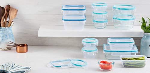 Snapware 1122515 Glass Food Storage Set, 24-Piece, Clear