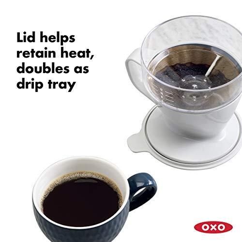 OXO BREW Single Serve Pour Over Coffee Dripper with Auto-Drip Water Tank