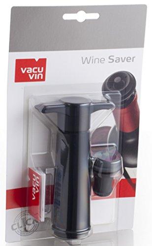 The Original Vacu Vin Wine Saver with 1 Vacuum Stopper – White