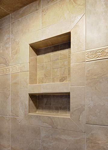 Large Double Recessed Shower Niche, Ready to Tile, 25" x 17" x 3.75" by Novalinea