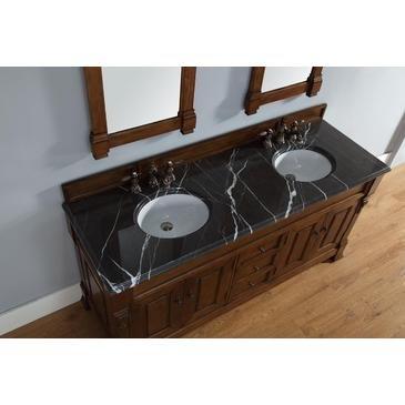 Double Sink Vanity in Country Oak