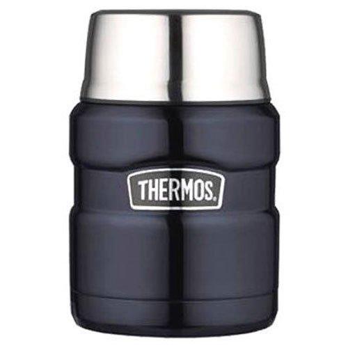 Thermos Stainless King 16 Ounce Food Jar with Folding Spoon, Stainless Steel